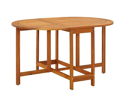 Patio Table 51.1"x35.4"x28.3" Solid Acacia Wood
