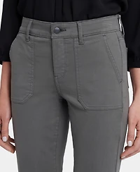 Nydj Women's Marilyn Straight Utility Pocket Jeans