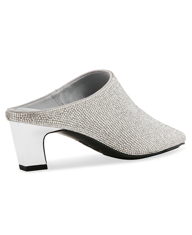 Anne Klein Women's Sabrine Kitten Heel Dress Mules