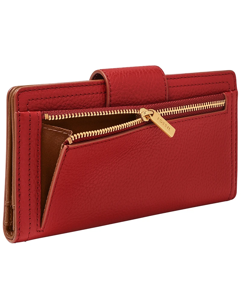 Fossil Logan Leather Rfid Tab Wallet