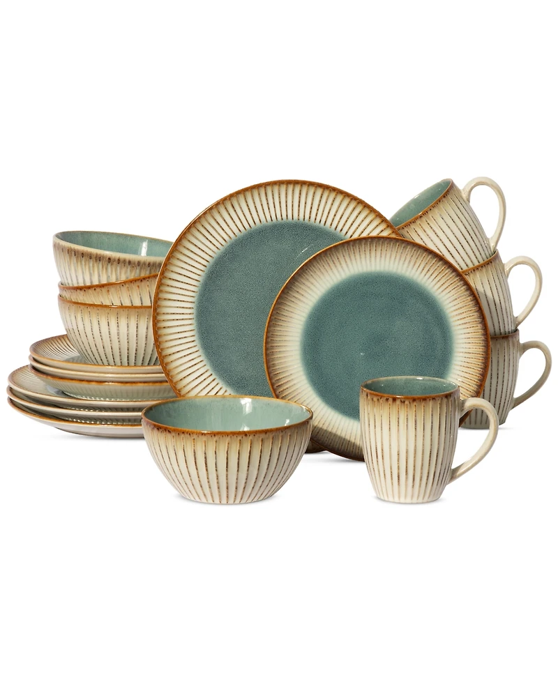 Elama Louann 16 Pc. Dinnerware Set, Service for 4