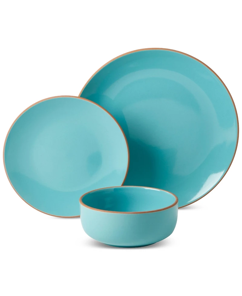 Infuse 12 Pc. Stoneware Dinnerware Set, Service for 4