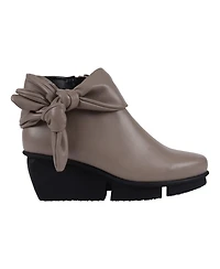 Gc Shoes Women's Lavan Bow Detail Ankle Boots