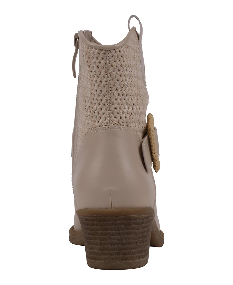 Gc Shoes Women's Avery Woven Western Ankle Boots