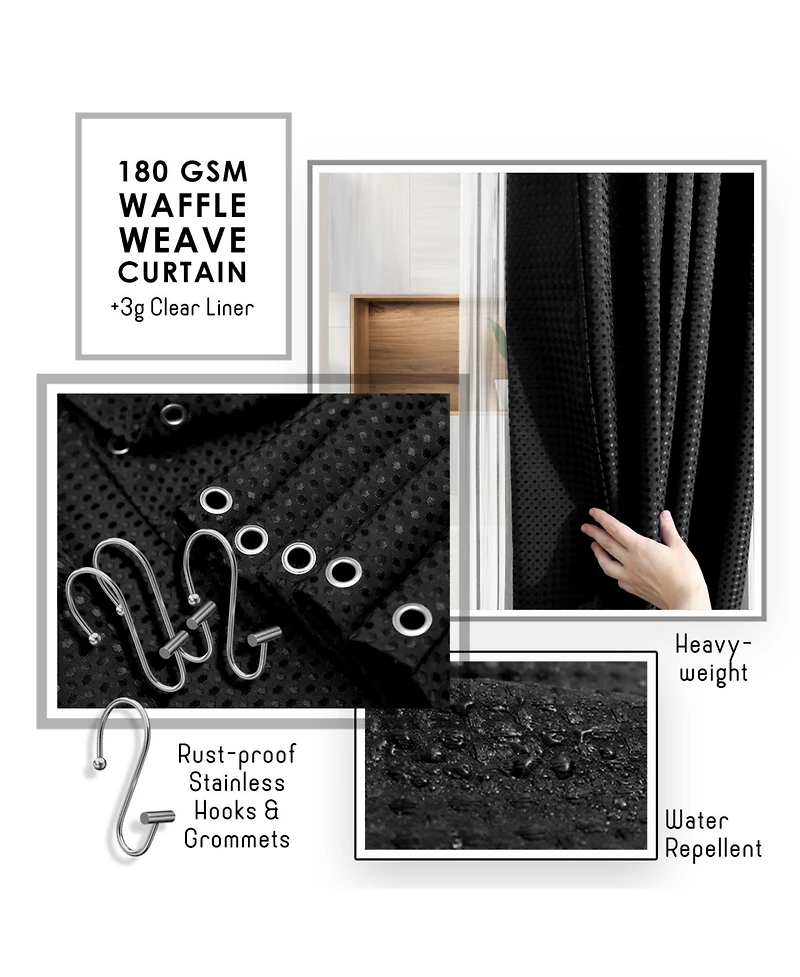 Clara Clark 27 Piece Complete Bathroom, Vanity & Shower Accessories Set - Grey