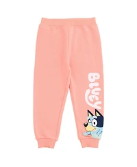 Bluey Girls Fleece Sweatshirt and Jogger Pants Outfit Set to