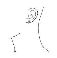 Bling Jewelry Simple Stone Round Bead Clip-On Earrings Non-Piercing Sterling Silver 8MM