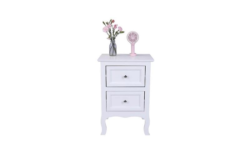 Slickblue 2-Piece Country Style Two-Tier Night Tables Set