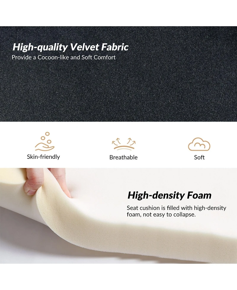 Hulala Home Lilia Contemporary Velvet Upholstered Accent Chair with Metal Base