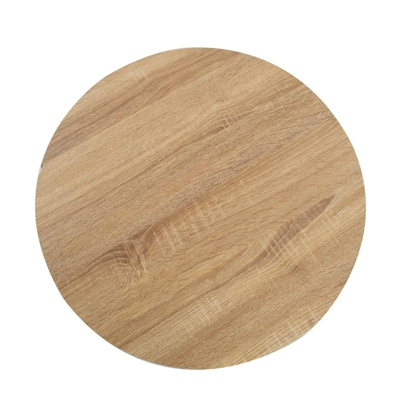vidaXL Bistro Table Light Brown 19.7" Mdf