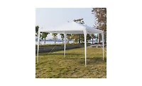 Slickblue 3x3m Portable Waterproof Tent with Spiral Tubes - Four-Sided Home Use Shelter for Outdoors