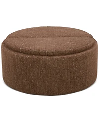 Jharli Fabric Storage Ottoman, Created for Macy's
