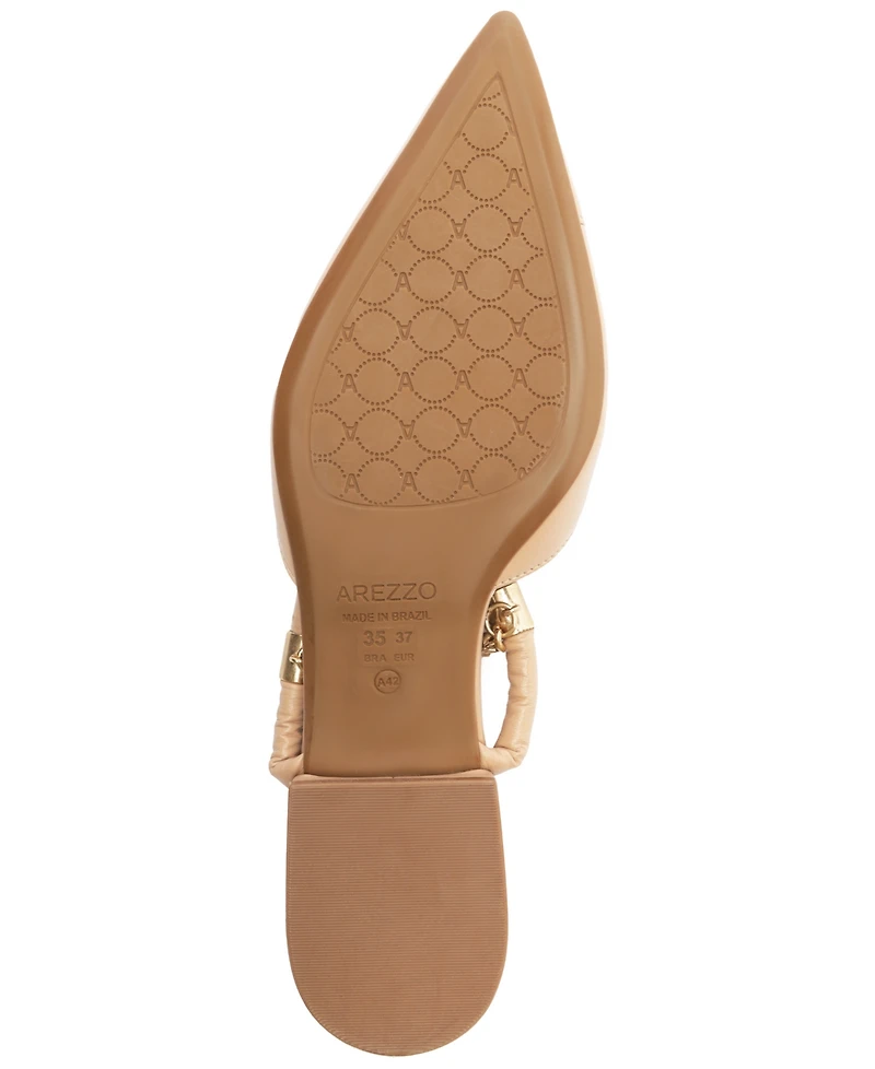 Arezzo Women's Charli Elastic Closure Ballet Flats