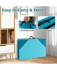 Givimo 10 Feet x 4 2 Inch Folding Exercise Mat with Hook and Loop Fasteners