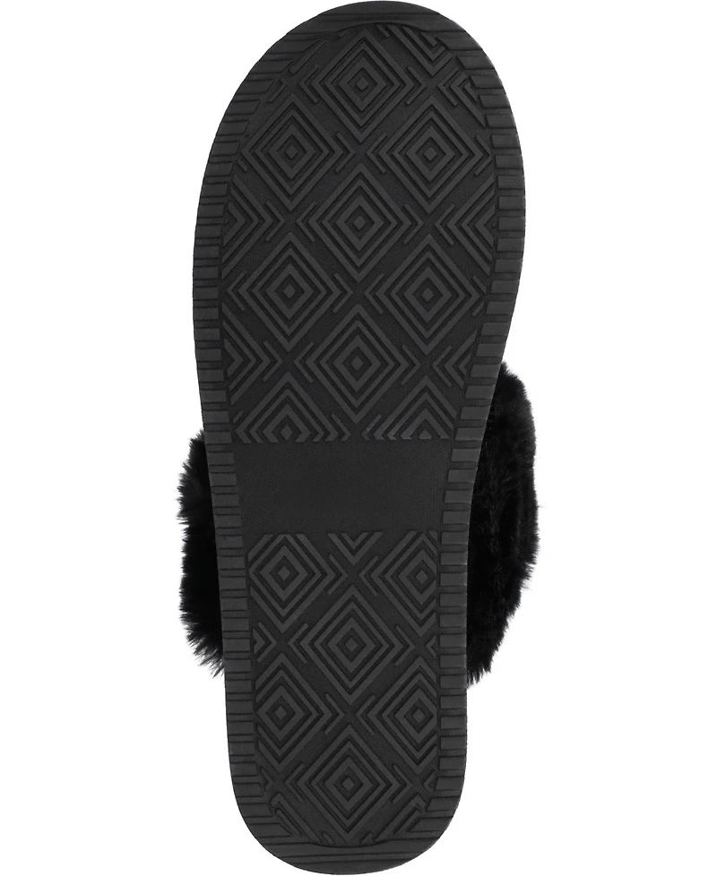 Journee Collection Women's Emmber Rhinestone Platform Slippers