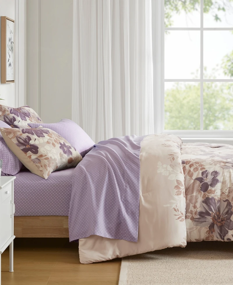 Madison Park Essentials Luna Floral 5-Pc. Comforter, Twin