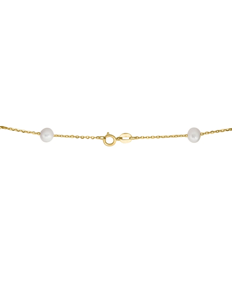 Effy Cultured Freshwater Pearl (5-7mm) 18" Collar Necklace in 14k Gold