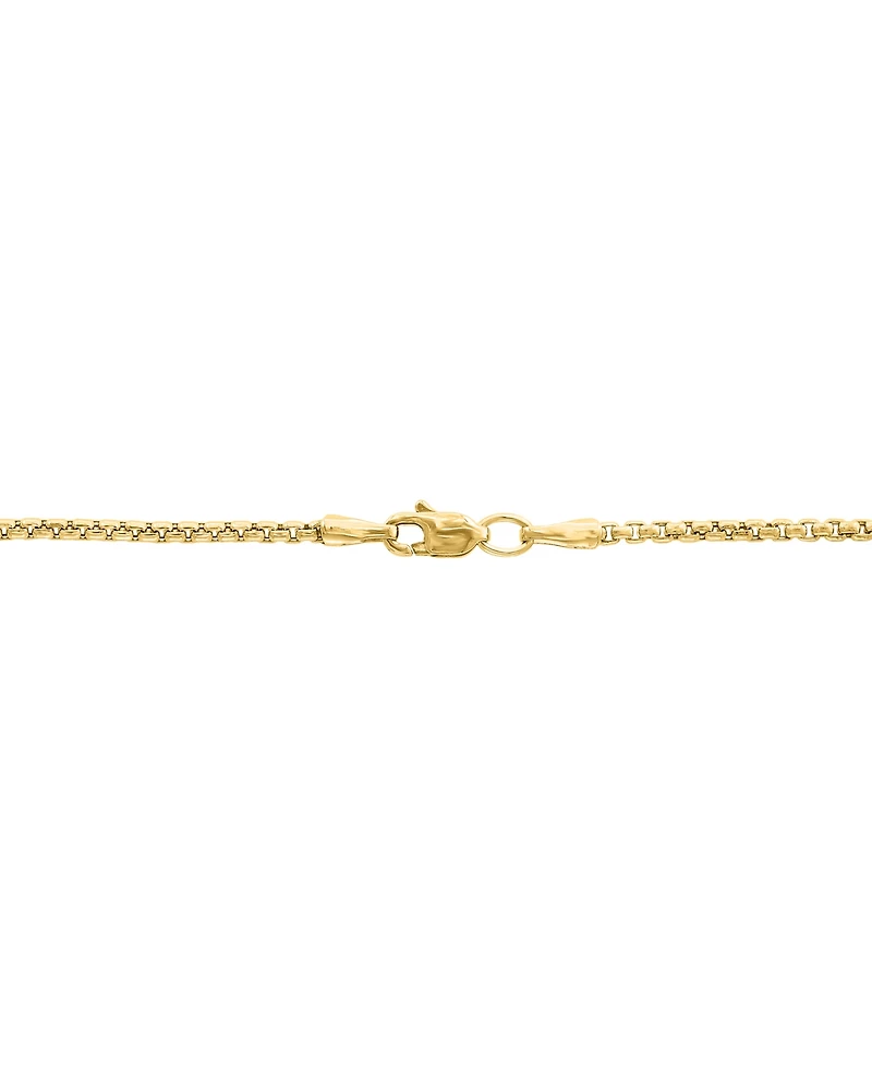 Effy Men's Black Spinel Square Cross 22" Pendant Necklace (3/4 ct. t.w.) in Gold-Plated Sterling Silver