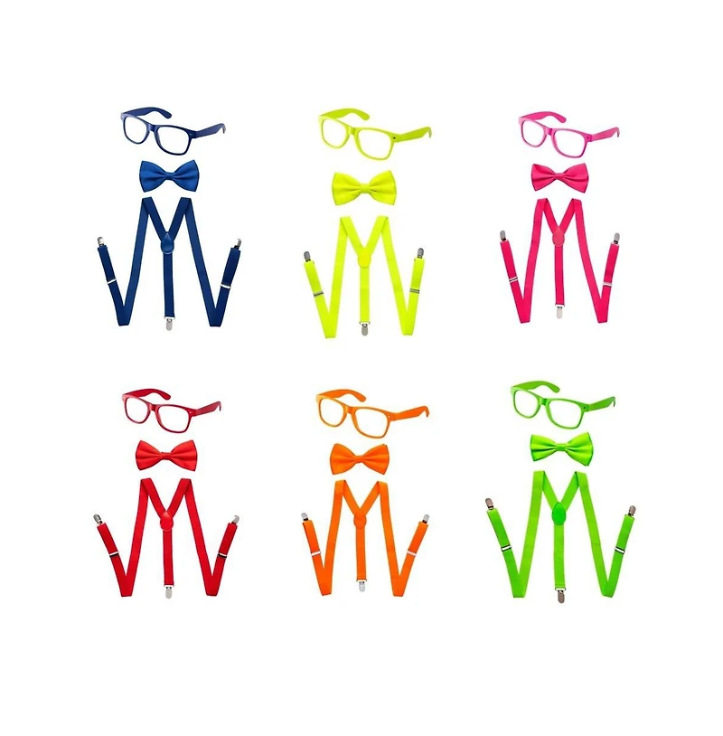 Dress Up America Kids Suspender, Bow Tie Accessory Set