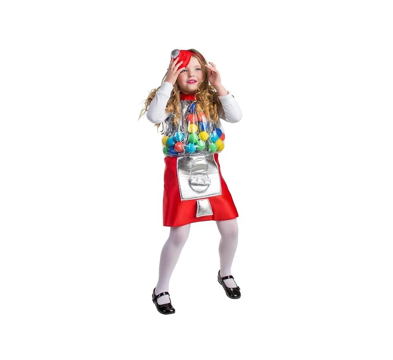 Dress Up America Gumball Machine Costume - Kids Girls