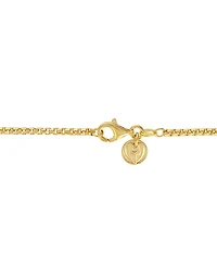 Bulova Diamond (1/2 ct. t.w.) Link Cross Pendant 26" Necklace in 14k Gold