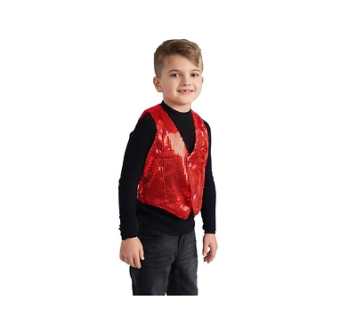 Dress Up America Sequined Party Vest - Kids Girls & Boys