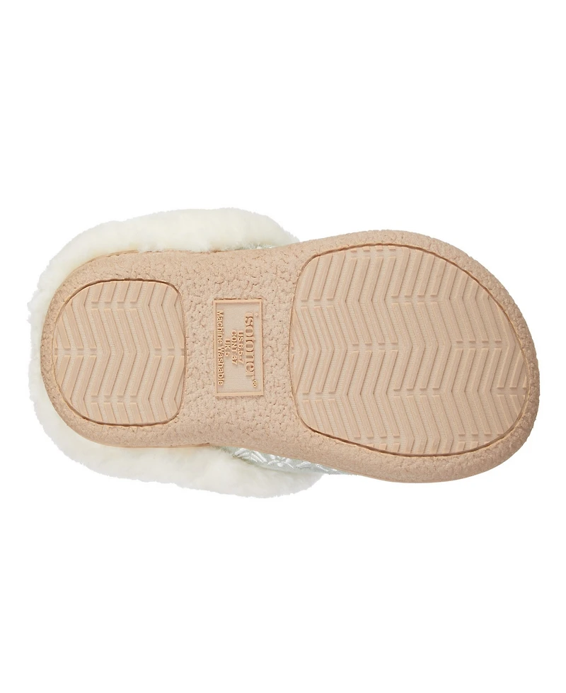 Isotoner Signature Women's Clara Embroidered Microterry Clog