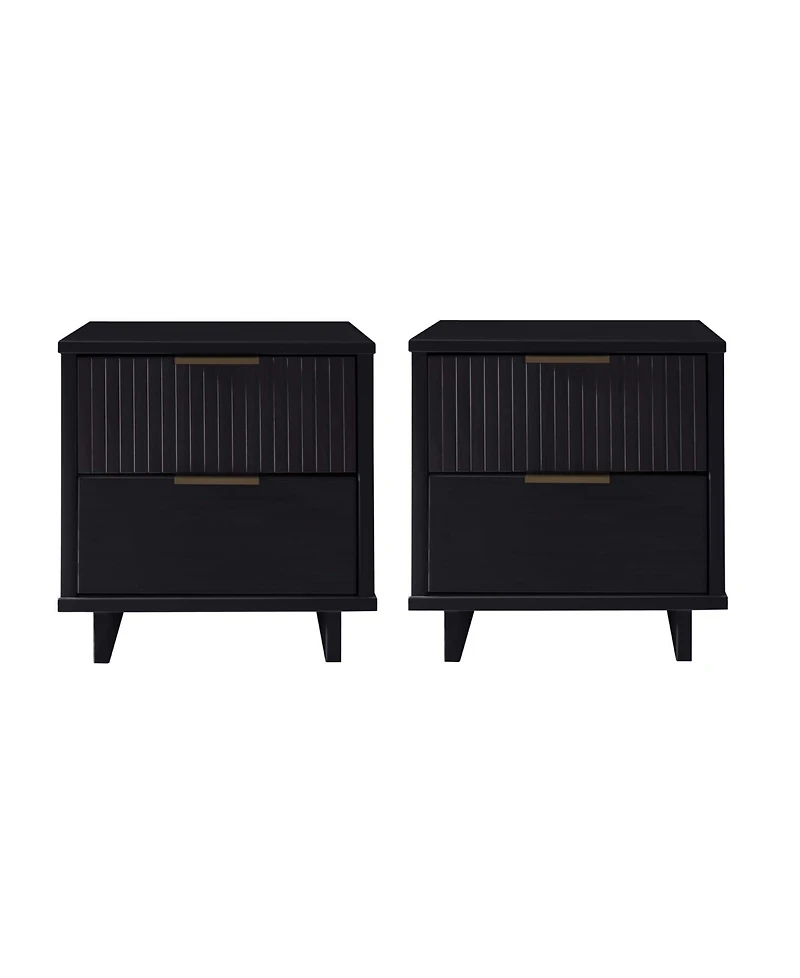 Manhattan Comfort Granville 2-Piece 2-Drawer Nightstand Set