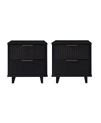 Manhattan Comfort Granville 2-Piece 2-Drawer Nightstand Set