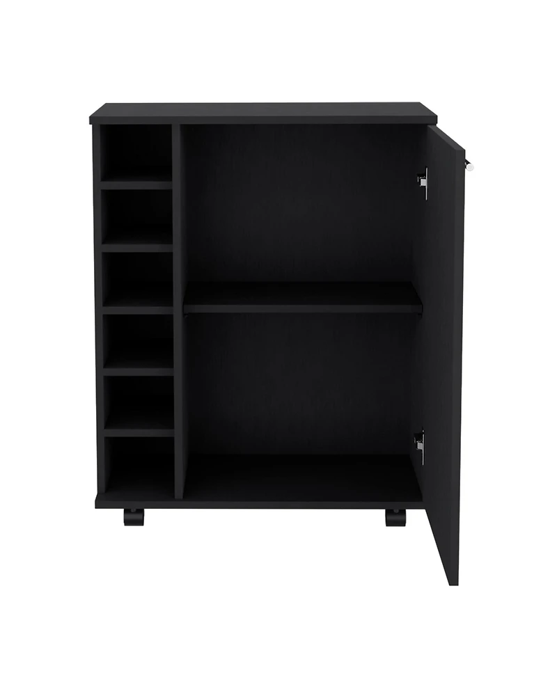 Tilden Bar-Coffee Cart 32" H, Kitchen & Living Room Cabinet Storage