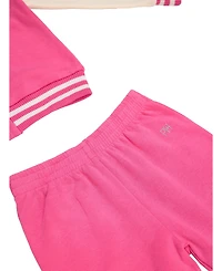 Paris Hilton Little Girls Sporty Paris Varsity Jacket and Jogger Pants 2 Piece Lounge Set