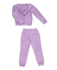 Paris Hilton Toddler Girls Ribbed Star Hoodie and Jogger Pants 2 Piece Lounge Set