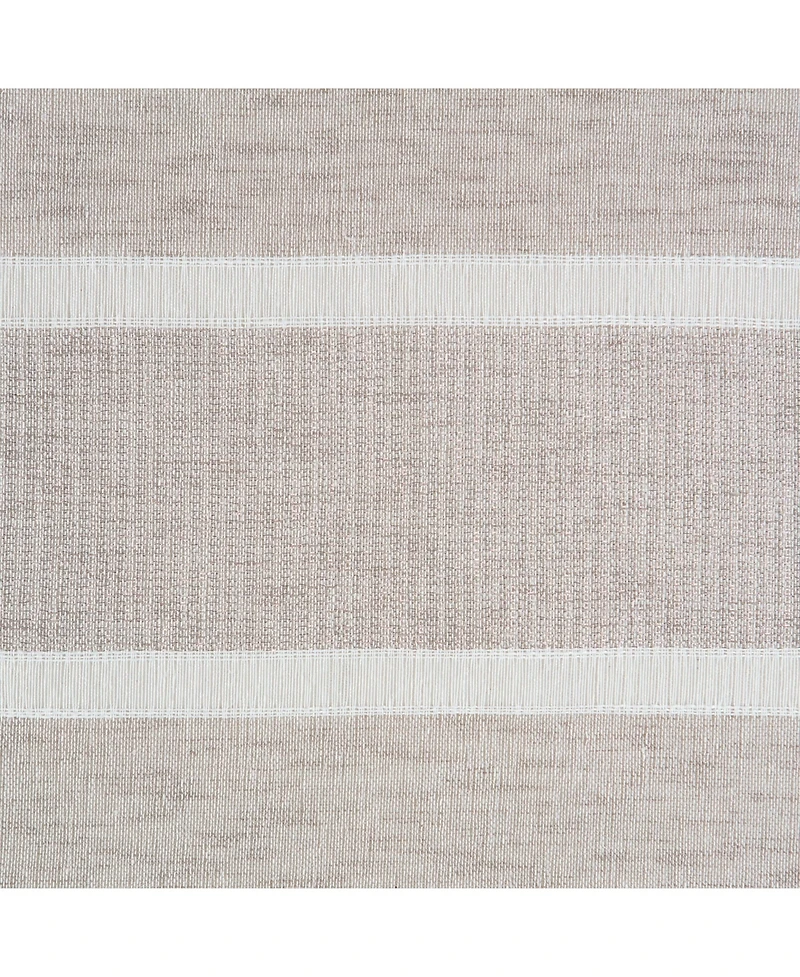 Chanasya Premium 2-Panel Faux Linen Shimmer Textured Sheer Curtain Panels