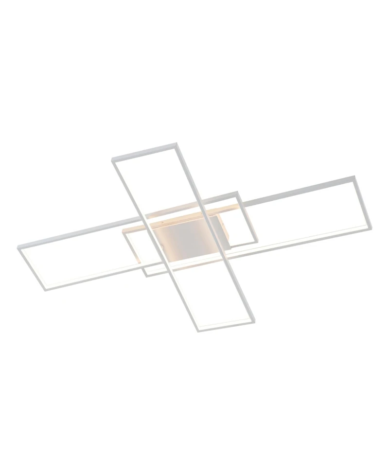 Jonathan Y Palco Contemporary Minimalist Metal Adjustable Dimmable Geometric Integrated Led Flush Mount