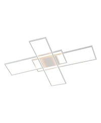 Jonathan Y Palco Contemporary Minimalist Metal Adjustable Dimmable Geometric Integrated Led Flush Mount