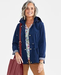 Style & Co Women's Hooded Anorak Jacket, Created for Macy's