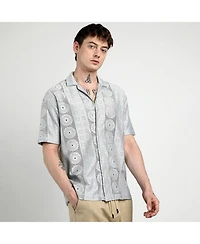 Campus Sutra Men's Oversized Candy Striped Shirt