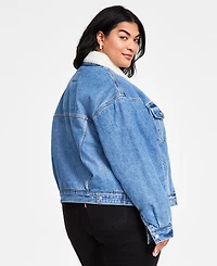 Levi's Plus '90s Sherpa Cotton Long-Sleeve Trucker Jacket