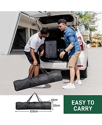 Slickblue Two Doors & Two Windows Practical Waterproof Right-Angle Folding Tent