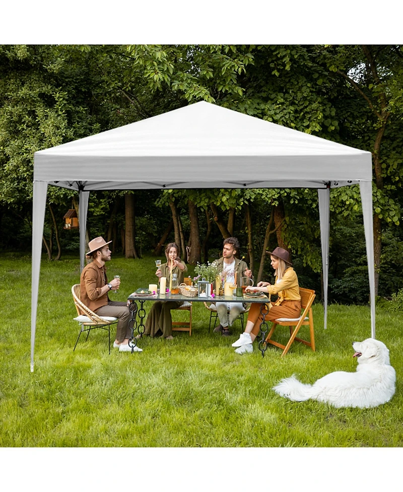 Slickblue Two Doors & Two Windows Practical Waterproof Right-Angle Folding Tent