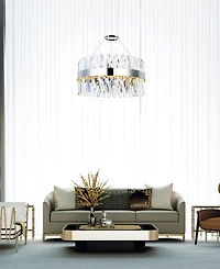 Cwi Lighting 14" Metal Glace Led Chandelier