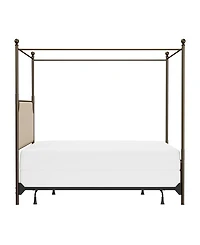 Hillsdale 52" Metal McArthur King Canopy Bed
