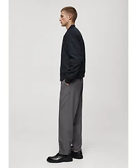 Mango Men's Pleated Flowy Pants