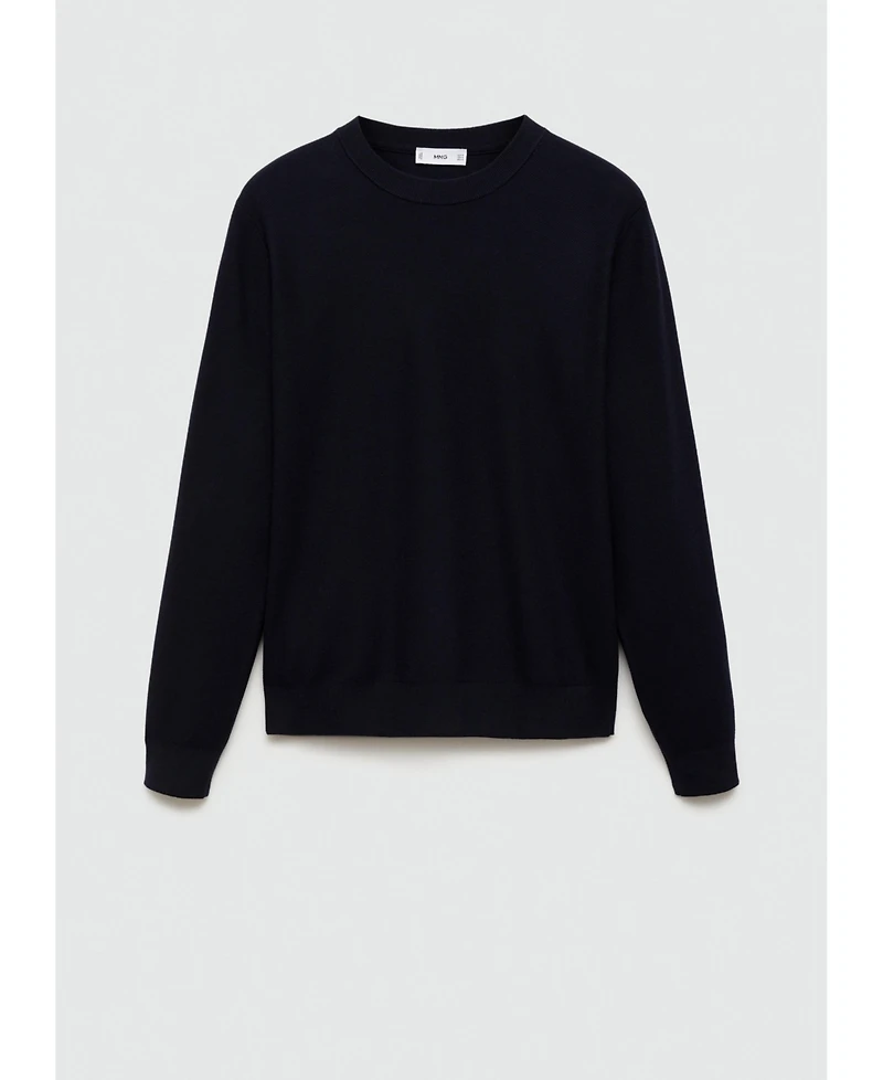 Mango Men's Fine-Knit Cotton Sweater