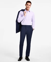 B by Brooks Brothers Men's Pinstriped Wool-Blend Stretch Classic-Fit Suit Separates Pant