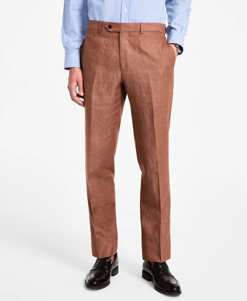 B by Brooks Brothers Men's Linen Classic-Fit Suit Separates Pant