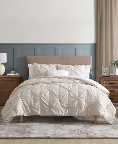 Swift Home Classic Stripes Pintuck -Pc. Comforter Set