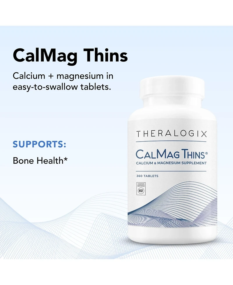 Theralogix CalMag Thins Calcium Magnesium Supplement