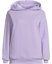 Lands' End Women's Serious Sweats Oversized Long Sleeve Hoodie Sweatshirt - Set Top