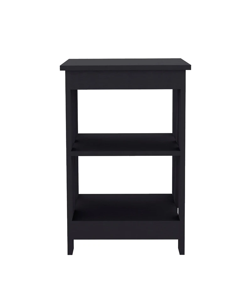 Ross 3-Tier End Table/Nightstand, Side Table for Small Space
